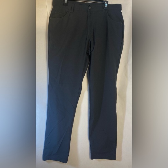 Adidas Golf Adicross Men’s Stretch Pants - Dark Grey / Black Size 36x32 - Picture 2 of 10